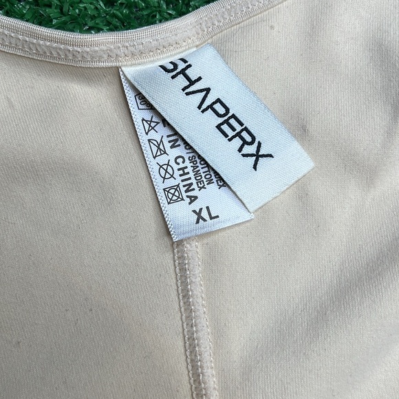 Shaperx Bodysuit Shapewear Beige with Lace SIZE X-LARGE - Picture 6 of 7